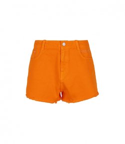 Woven Deep Orange Cotton Trousers