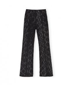 Cotton Lace Flared Pants