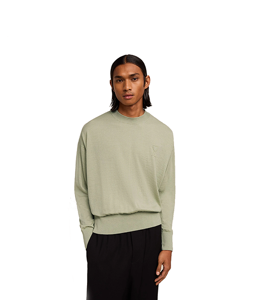 Khaki Ami De Coeur Knit Sweater