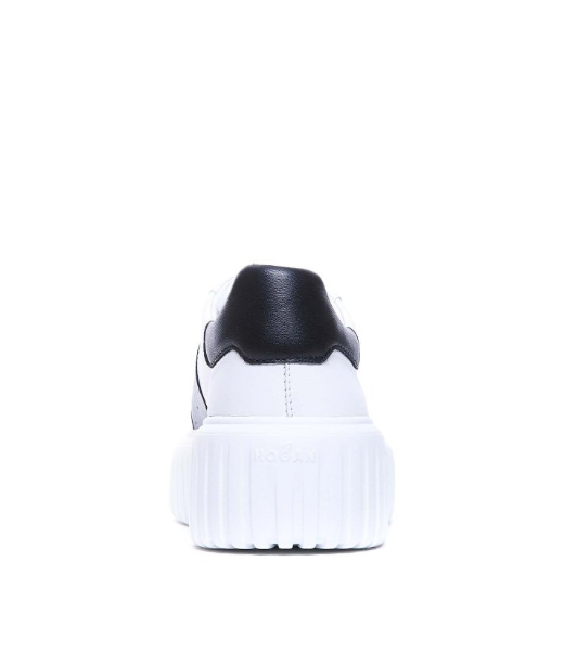 H-Black Stripes Allac Fascia Logo LE9 White Sneakers