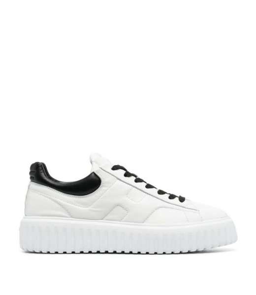 H-Stripes Allacciato H LE9 Bianco Nero White Sneakers