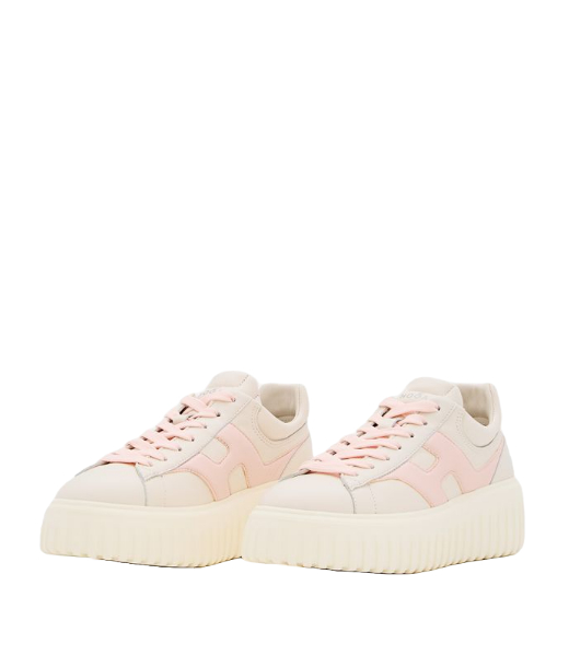 H Pink-Stripes H Spezzata Cream Sneakers