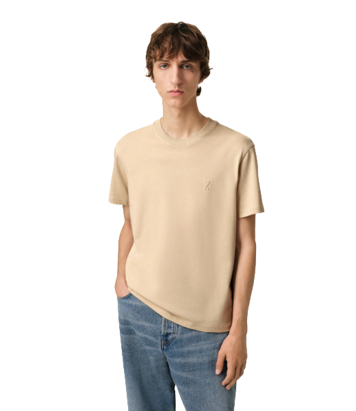Beige Cotton Ami De Coeur T-Shirt