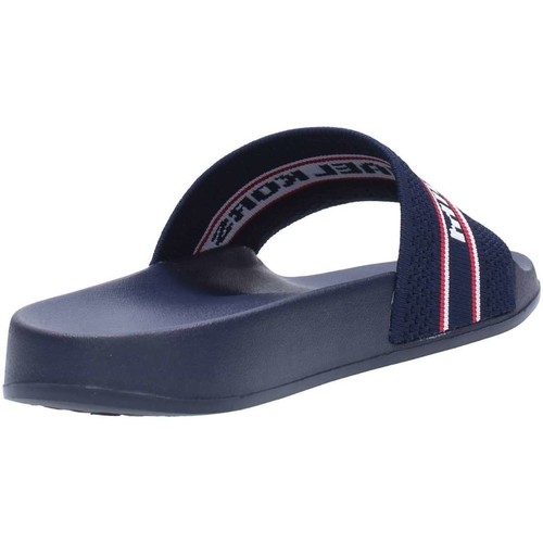 MICHAEL MICHAEL KORS ADMIRAL WHITE RED FABRIC GILMORE SLIDE