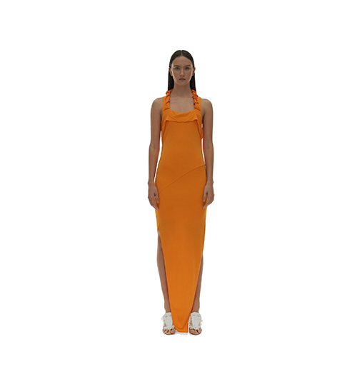 Twisted Jersey Apricot Dress