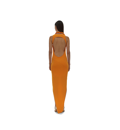 Twisted Jersey Apricot Dress