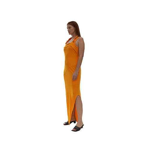 Twisted Jersey Apricot Dress
