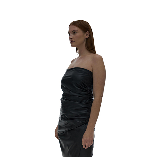 Vegan Leather Tube Top