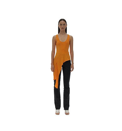 Twisted Asymmetric Apricot Tank