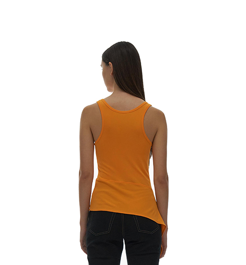 Twisted Asymmetric Apricot Tank