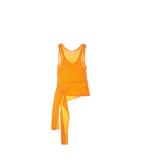 Twisted Asymmetric Apricot Tank