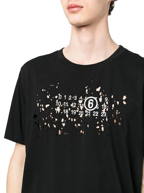 Black White Logo Tee