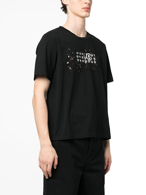 Black White Logo Tee