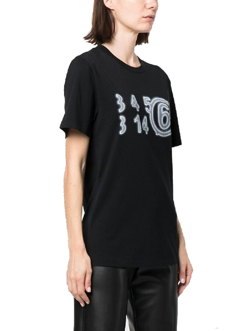 Black White logo Tee
