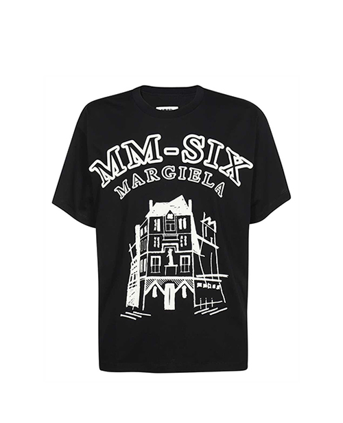 Black White Print Tee