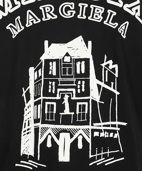 Black White Print Tee