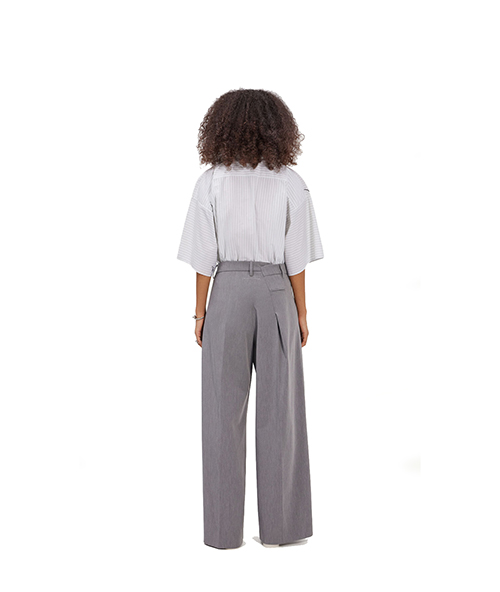Grey Wide Leg Pants