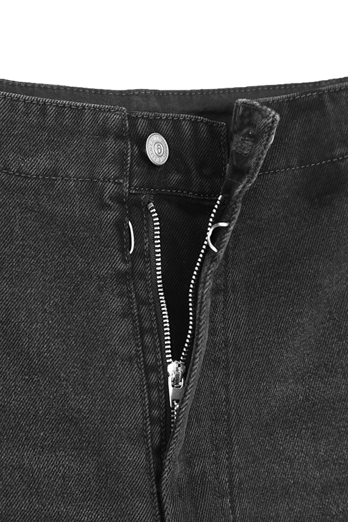 Black Denim Shorts