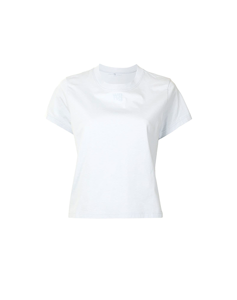 Foundation JSY SS Shrunken Logo Paint Xenon Blue Tee