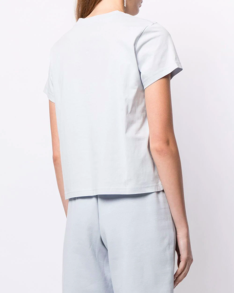 Foundation JSY SS Shrunken Logo Paint Xenon Blue Tee