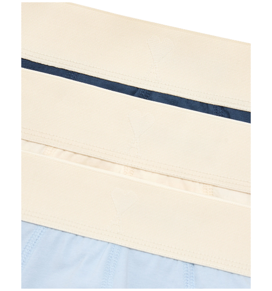 Cream/Ink/Cashmere Blue Three Pack Ami De Coeur Stretch Cotton Boxers