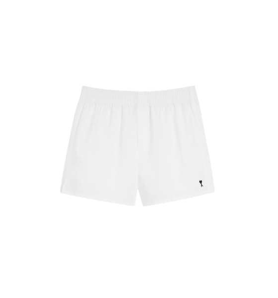 White/Black With Ami De Coeur Poplin Shorts