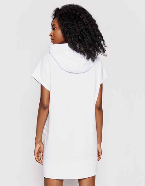 Sport White Logo Hooded Sweatdress