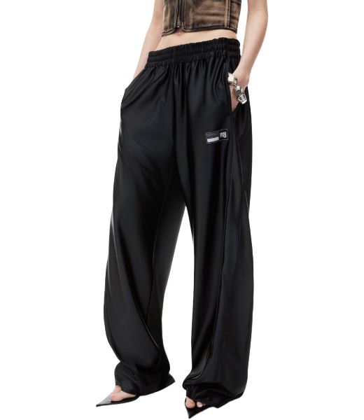 Black Trackpant With Piping