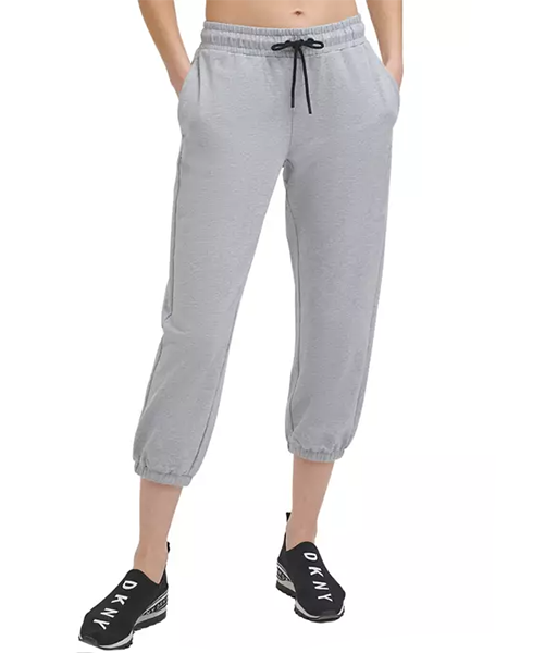 Rhinestone Logo Grey Pants