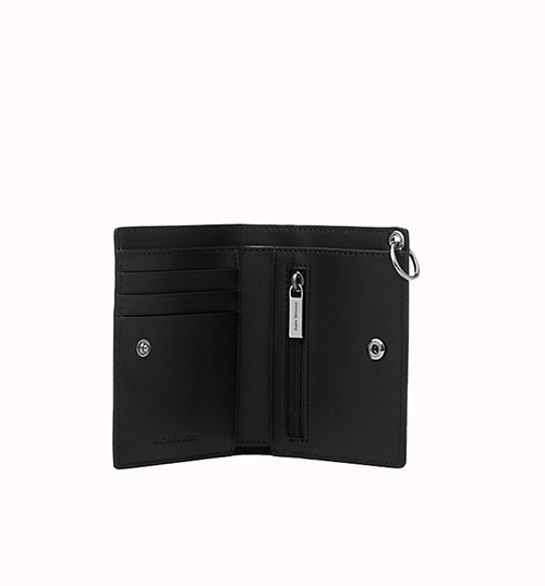 Black Logo Chain Wallet