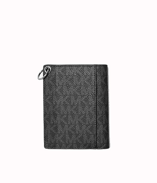 Black Logo Chain Wallet