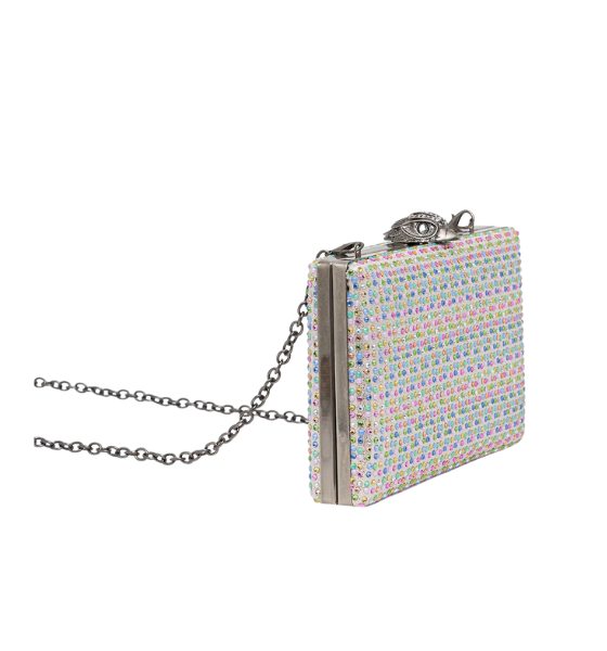 Bone/Comb Crystal Kensington Clutch