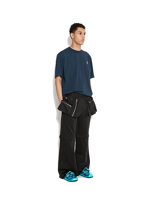 Black Convertible Utility Trousers