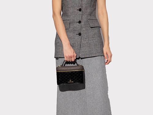Jet Set Black Charm Bag