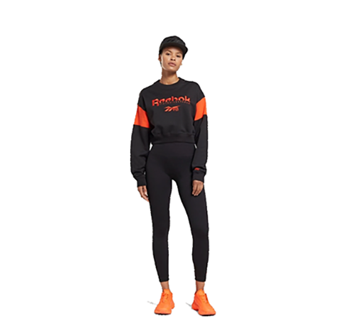 Victoria Beckham Orange Graphic Sweatshirt