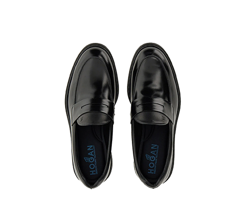 H576 Black Loafers