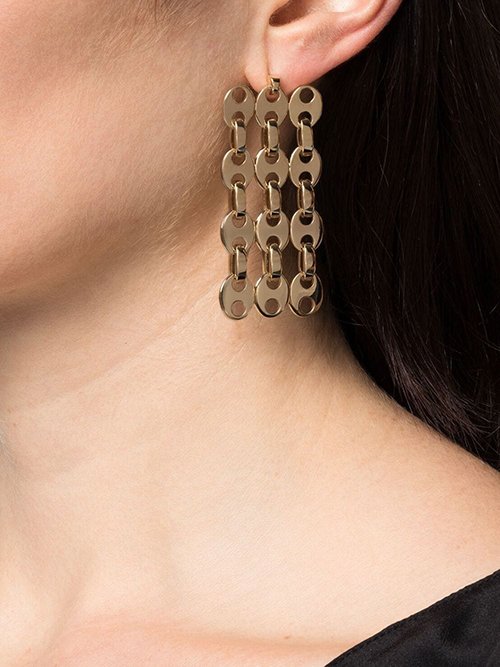 Eight Nano 3 Gold Drop Earrings