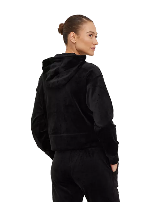 Strass Logo Black Velvet Jacket