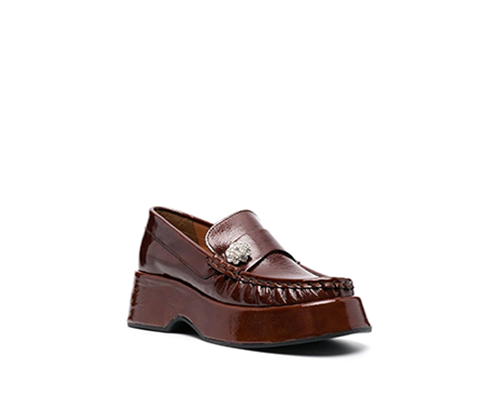 Retro Flatform Jewel Loafer