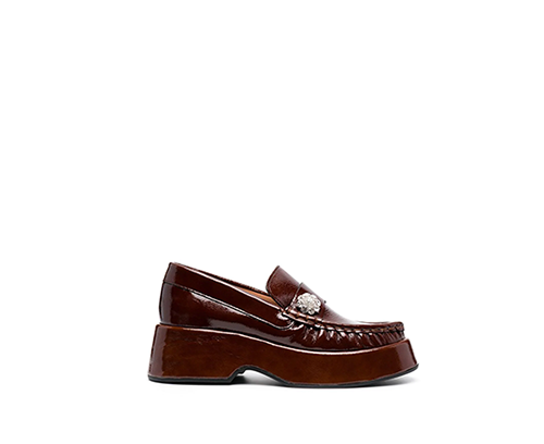 Retro Flatform Jewel Loafer