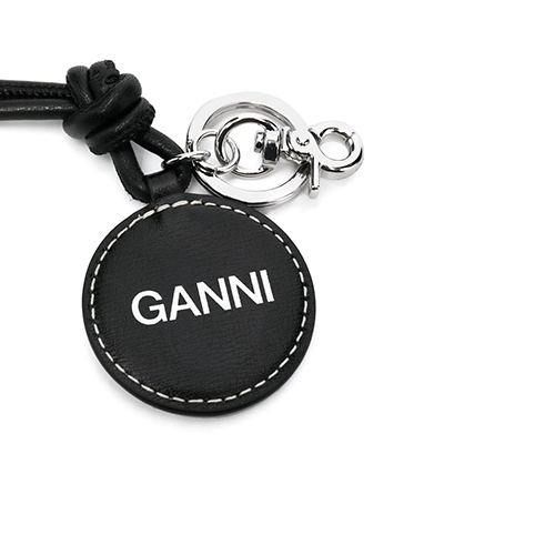 Knot Black White Keychain Necklace