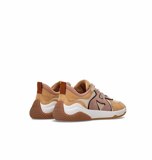 H597 Beige Violet Ivory Sneaker