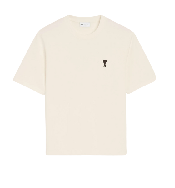 White Cream Signature Place De Victoires Print Boxy T-Shirt