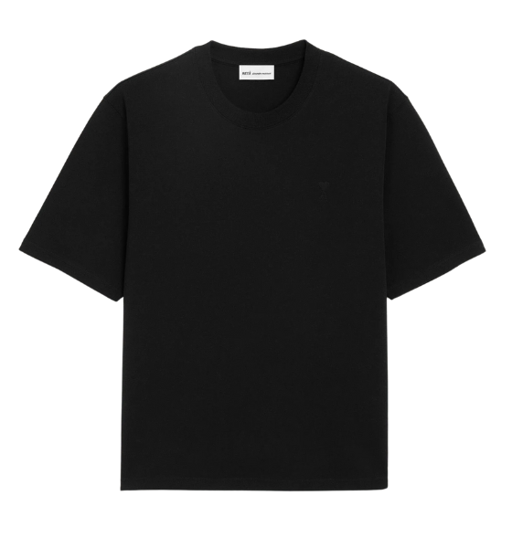 Black Small Embossed Ami De Coeur T-Shirt Jersey