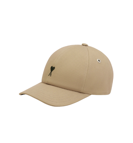 Taupe Beige Ami De Coeur Embroidery Cap