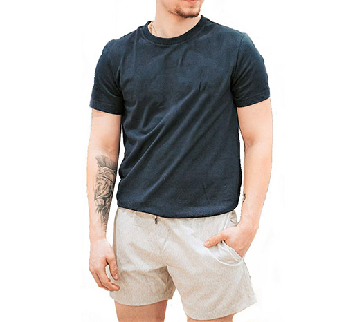 Light Grey Logo Print Swimwear