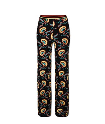 Jacquard Jamaican Flower Straight Pants