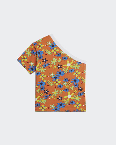 ADIDAS X LOTTA VOLKOVA ORANGE RINGER TEE