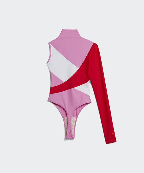 ADIDAS X LOTTA VOLKOVA PINK/RED/WHITE SWIMWEAR ONE SLEEVE SWIM