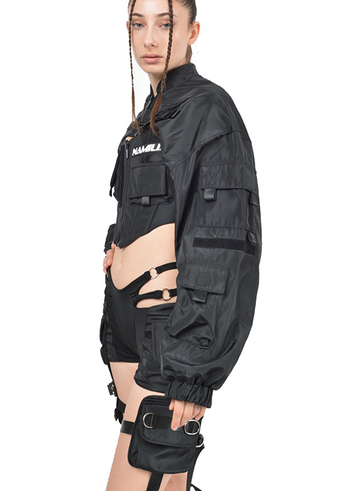 Chocker Bomber Jacket Black